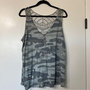 Camo & Stars Tank Top
